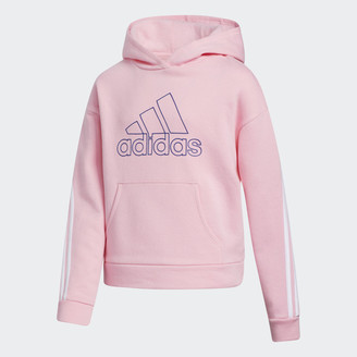 girls pink adidas hoodie