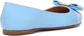 Thumbnail for your product : Ferragamo Varina 22 blue leather ballerinas