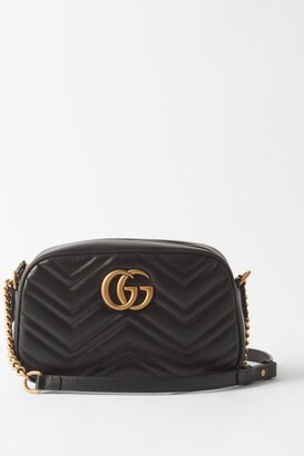 Gucci GG Marmont Small Quilted-leather Cross-body Bag - Black
