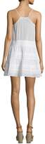 Thumbnail for your product : Frame Lace Pointelle-Trim Tank Dress, Blanc