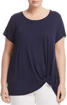 Thumbnail for your product : Andrew Marc Plus Twisted Faux-Knot Tee