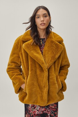 Nasty Gal Womens Short Fur Jacket