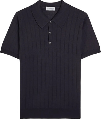 John Smedley Roper Skipper Cotton Polo Sweater - ShopStyle