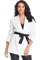 Thumbnail for your product : Michelle Keegan Monochrome Contrast Tie Front Blazer