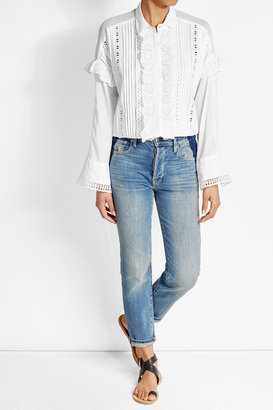 The Kooples Cotton Blouse with Cut-Out Detail
