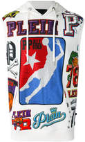 Thumbnail for your product : Philipp Plein hooded basket ball printed gilet