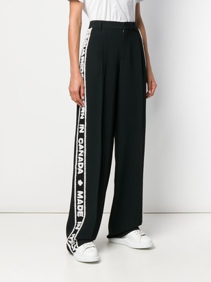 DSQUARED2 Wide-Leg Sports Trousers