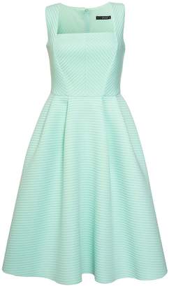 Quiz Mint Stripe Textured Midi Dress