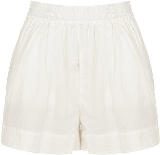 LMND Lemonade Chiara White Cotton Shorts