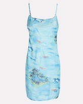Thumbnail for your product : STAUD Belle Printed Sleeveless Mini Dress