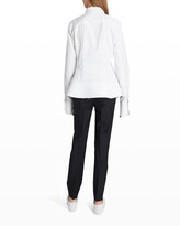 Thumbnail for your product : Givenchy Peplum Button-Down Poplin Shirt