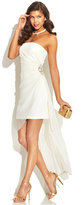 Thumbnail for your product : Teeze Me Juniors' Strapless Illusion Dress