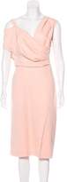 Thumbnail for your product : Altuzarra Surplice Neck Midi Dress w/ Tags Pink Surplice Neck Midi Dress w/ Tags