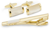 Thumbnail for your product : Lanvin Mother-of-Pearl Cufflink and Tie Clip Set