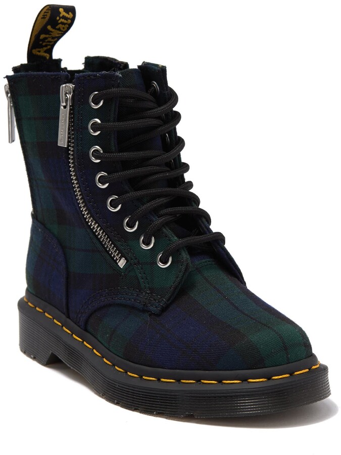 plaid boots
