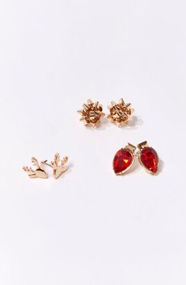 Forever 21 Holiday Stud Earring Set - ShopStyle