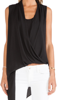 Thumbnail for your product : Hudson Three Eighty Two Asymmetrical Drape Double Layer Tank