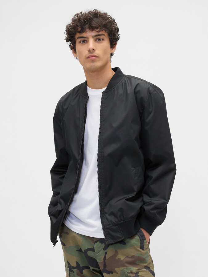 Gap Factory 100% Recycled Relaxed Ripstop Bomber Jacket