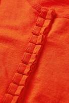 Thumbnail for your product : Next Girls Orange Ruffle Placket Cardigan (3-16yrs)