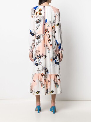 Lala Berlin Floral-Print Midi Dress