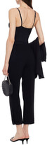 Thumbnail for your product : Lela Rose Cropped Embellished Wool-blend Crepe Straight-leg Pants