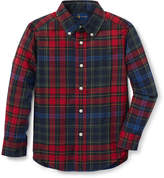 Thumbnail for your product : Ralph Lauren Childrenswear Twill Plaid Button-Down Shirt, Size 2-4