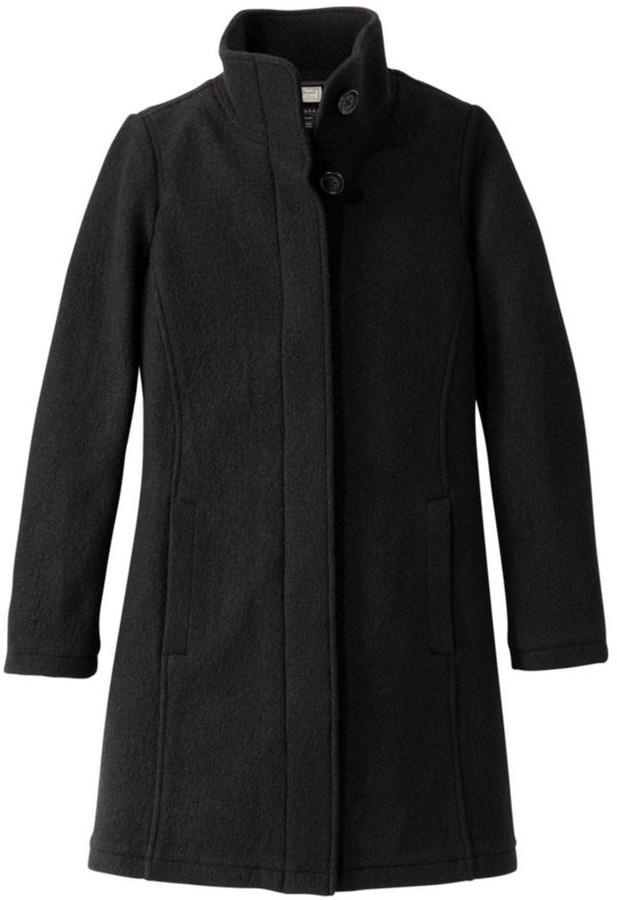 llbean boiled wool coat