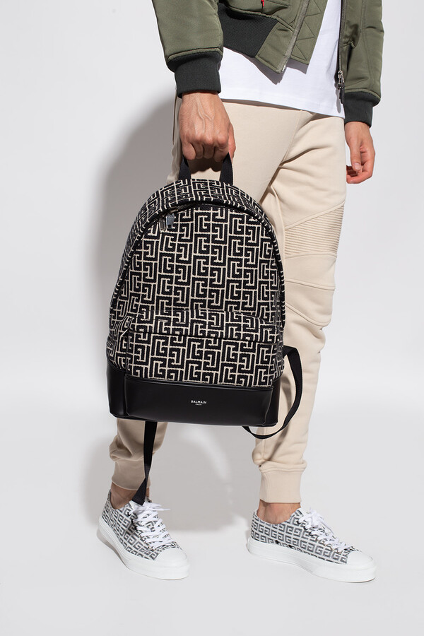 balmain backpack mens