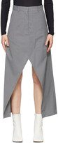 Thumbnail for your product : MM6 MAISON MARGIELA Grey Canvas Pinstripe Skirt