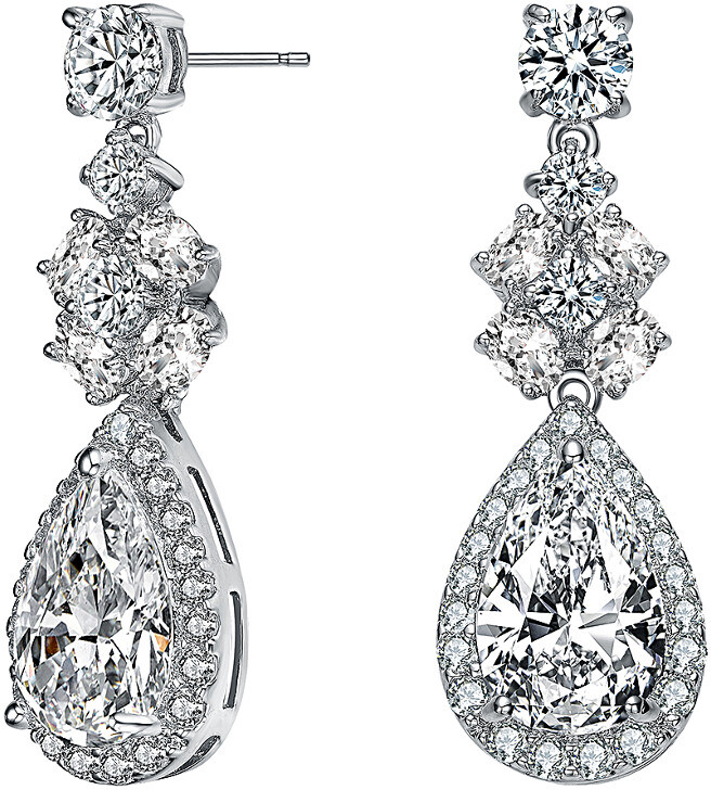Genevive Silver Earrings