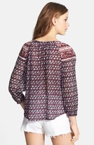 Thumbnail for your product : Velvet by Graham & Spencer 'Seville' Mixed Print Peasant Top