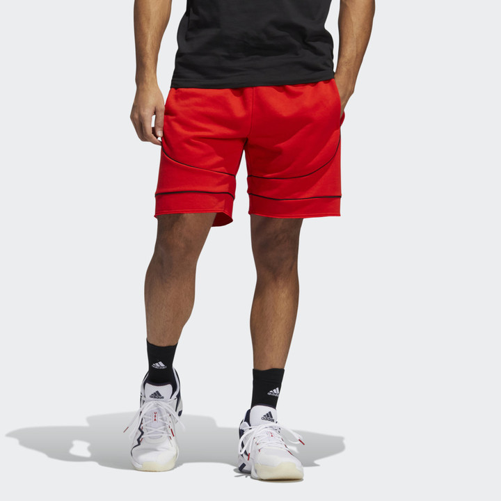 adidas red shorts mens