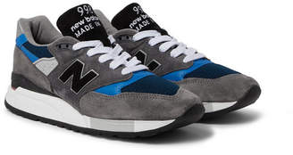 New Balance 998 Suede and Mesh Sneakers - Men - Gray
