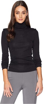 Black Silk Turtleneck - ShopStyle