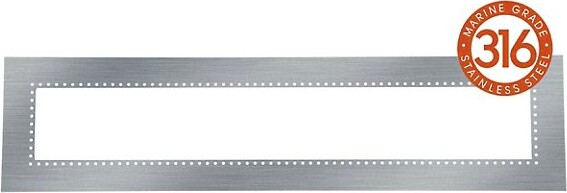 Eurofase 316 Marine Grade Stainless Steel Flush Mount Kit for 39 Inch Patio Heaters in Silver