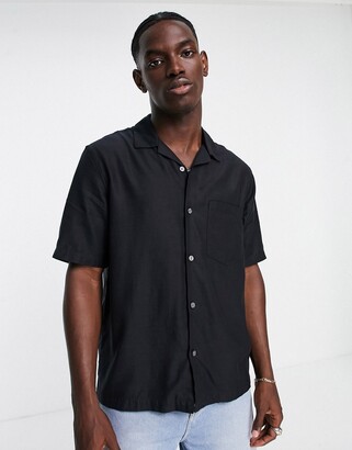 Weekday chill short sleeve shirt in black - ShopStyle