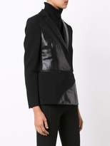 Thumbnail for your product : Versace mixed material blazer
