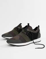 Thumbnail for your product : HUGO Gybrid Runn Sneakers in Camo