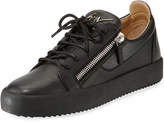 Thumbnail for your product : Giuseppe Zanotti Men's London Double-Zip Leather Low-Top Sneakers