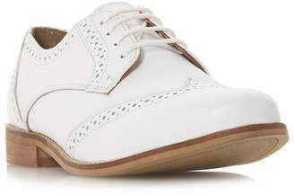 Dune - White Leather 'Foxxy' Brogues