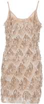 Thumbnail for your product : Quiz Gold Sequin And Tassel Details Dress