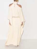 Thumbnail for your product : Taller Marmo La Divina Cold Shoulder Silk Dress