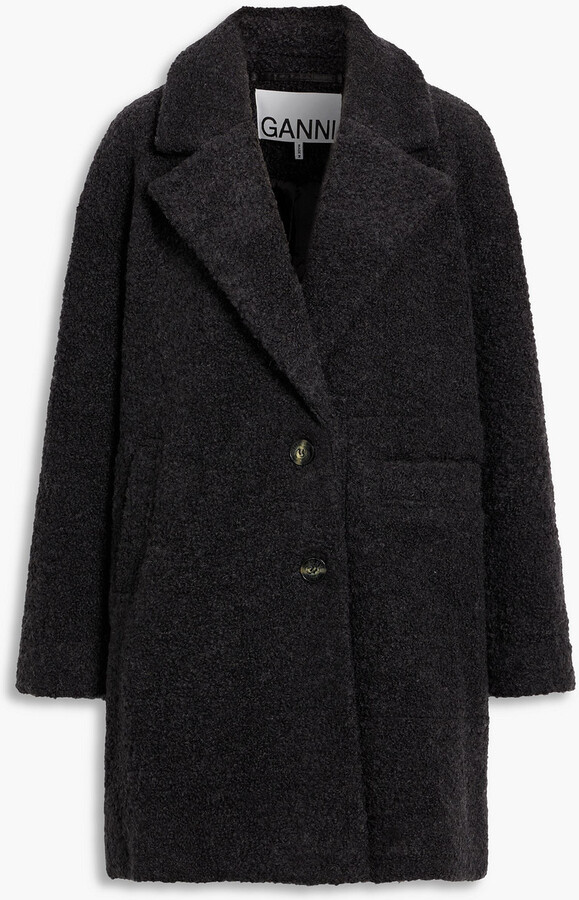 Ganni Boucle Wool Coat | ShopStyle