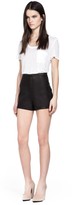 Thumbnail for your product : Mackage Roma Black Leather Shorts