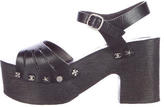 Thumbnail for your product : Chanel Stud-Embellished Platform Sandals