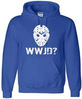 Thumbnail for your product : Go All Out Adult WWJD What Would Jason Do? Funny Horror Movie Hooded Sweatshirt Hoodie