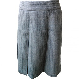 Max Mara Grey Wool Skirt for Women