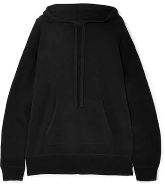Allude Wool And Cashmere-blend Hoodie - Black