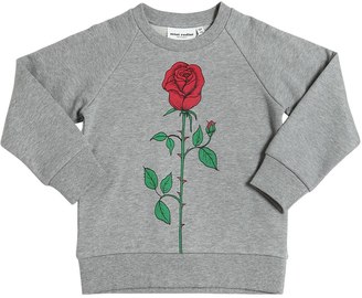 Mini Rodini Rose Print Organic Cotton Sweatshirt