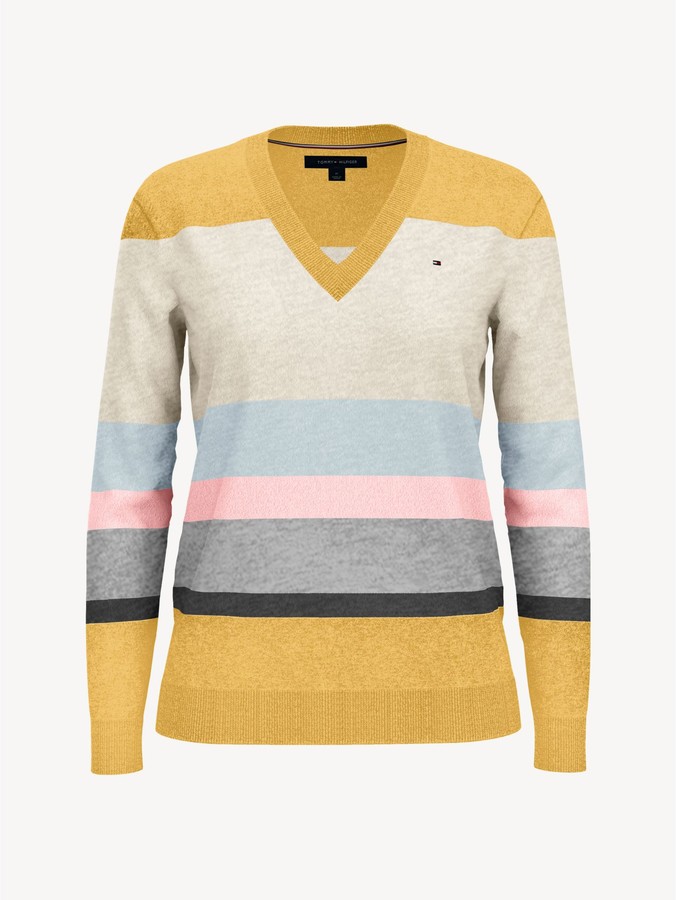 Tommy hilfiger block stripe oversized sweater Outlet